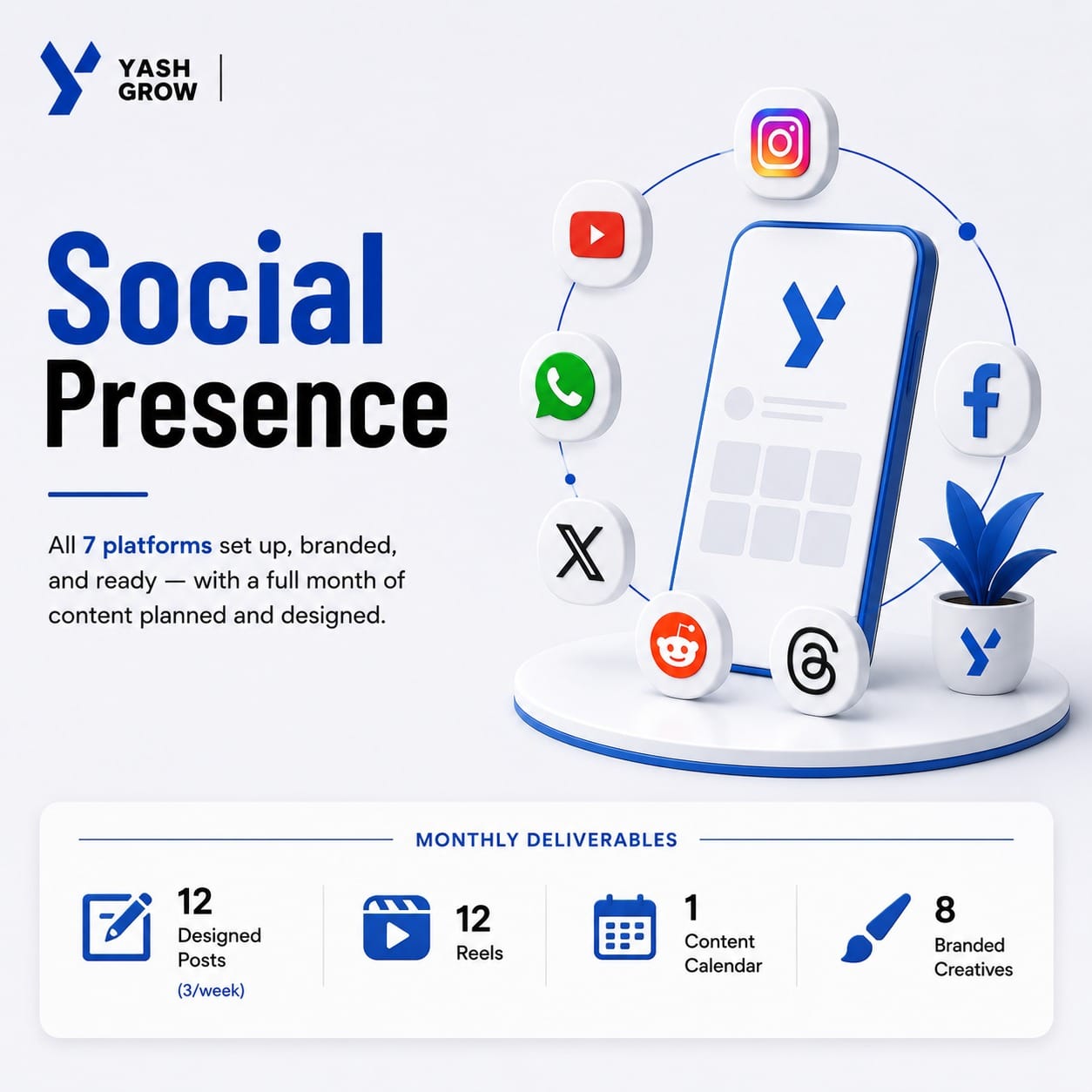 Social Presence — YashGrow service