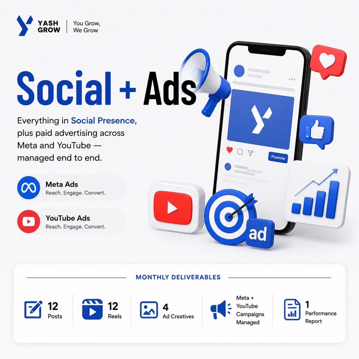 Social + Ads — YashGrow service